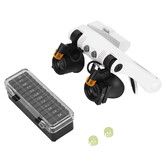 Head Mount Magnifier with LED Light, Hands Free Headband Magnifying Glass Visor Headset with Lens 3X 4X 5X 6X 7X 10X for Inspection