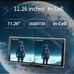 10.26 inch Wireless Carplay Screen for Car with 4K Dash Cam and 1080P Backup Camera, Portable Car Audio Receivers with Carplay and Android Auto