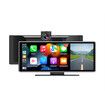 10.26 inch Wireless Carplay Screen for Car with 4K Dash Cam and 1080P Backup Camera, Portable Car Audio Receivers with Carplay and Android Auto