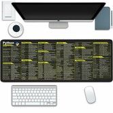 Python Programming Coding Computer Short Cut Shortcuts Keys Gaming Keyboard Mouse Pad Mousepad  Gift 300*800*3MM
