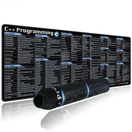 C++ Programming Coding Computer Short Cut Shortcuts Keys Gaming Keyboard Mouse Pad Mousepad  Gift 300*800*3MM