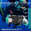 Waterproof Underwater Snorkeling Diving Phone Case for iPhone 16, 15, 14, 13, 12, 11 Pro Max Mini and Galaxy 15m Photo Video Cover, Black