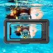 Waterproof Underwater Snorkeling Diving Phone Case for iPhone 16, 15, 14, 13, 12, 11 Pro Max Mini and Galaxy 15m Photo Video Cover, Black