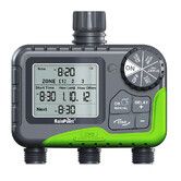 3 Zone Sprinkler Timer with Brass Inlet, Water Timer for Garden Hose, Rain Delay, Manual, Automatic Watering System