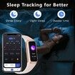 Fitness Tracker with 24/7 Sleep Monitor,Activity Tracker with 1.1In AMOLED Touch Color Screen,Multiple Sport Modes Step Counter,IP68 Waterproof