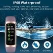 Fitness Tracker with 24/7 Sleep Monitor,Activity Tracker with 1.1In AMOLED Touch Color Screen,Multiple Sport Modes Step Counter,IP68 Waterproof