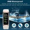 Fitness Tracker with 24/7 Sleep Monitor,Activity Tracker with 1.1In AMOLED Touch Color Screen,Multiple Sport Modes Step Counter,IP68 Waterproof