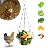 Metal Hanging Chicken Feeder Basket,Chicken Coop Accessories,For Chickens,Ducks,Rabbits