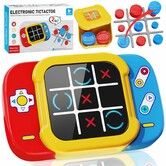 Tic Tac Toe Electronic Game Bolt 5 in 1,Travel Board Toys Games Road Trip Activities,Handheld Puzzle Game Fidget Learning Toys Birthday Gifts for Ages 3+