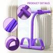 Multifunction Tension Rope Stirrup Puller,8-Tube Elastic Yoga Pedal Puller Resistance Band,Fitness Workout Equipment For Homegym Color Blue