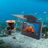 4.3 Inch Camera 15m Video Cable Fishing Finder Wide Angle 195 Degree HD Underwater Camera IPS Screen Shark Sonar Storage box Include Fisherman Gift