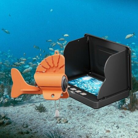 4.3 Inch Camera 50m Video Cable Fishing Finder Wide Angle 220 Degree HD Underwater Camera IPS Screen Shark Sonar Storage box Include Fisherman Gift