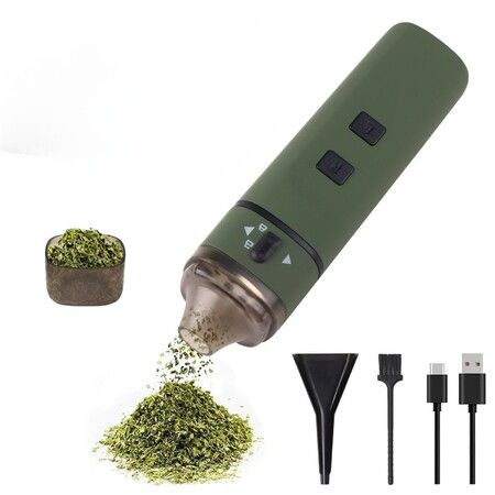 Portable Electric Herb Spice Grinder,Automatic One-Touch Grinding,USB Rechargeable,Essential Kitchen Grinder,Gradient Green