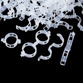 100 Pcs Plant Support Clips,Plastic Clips for Securing Plants,Tomato Vine Clips,Plant Fixing Clips,Garden Clips,White