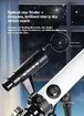 Kids Astronomical Telescope 60mm Aperture 500mm AZ Mount Fully Multi-Coated Optics Astronomical refracting Portable Telescopes, with Tripod Phone Adapter