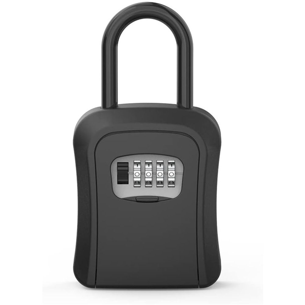 Relaxdays Keybox House, 4 Digit Combination Lock Safe, Emergency Key Wall Mounted Lockbox 15 X 13 5 7 Cm Black Grey Aluminum Steel Pack Of 1 1087230491 - View #14