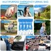 Disposable Urine Bag,12PCS Pee Bags for Travel for Women/Men,800ML Emergency Portable Urinal Bag and Vomit Bags,Unisex Urinal Bag