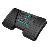 Wireless Page Turner Pedal for Musical Instruments, Portable Bluetooth Foot Pedal, Silent Rechargeable Music Page Turner for iPad, Tablets, Phone