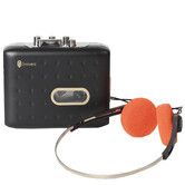 Cassette Player Recorder Portable Compact Nostalgic, Lightweight, Cassette to MP3 Converter for Outdoor Travel, Black