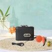 Cassette Player Recorder Portable Compact Nostalgic, Lightweight, Cassette to MP3 Converter for Outdoor Travel, Black