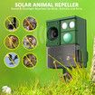 Ultrasonic Bird Animal Repellent Scarer Solar Powered Mouse Repeller Cat Dog Rat Deterrent Motion Sensor Pest Control Possum Fox Deer LED Flashlight