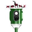 Solar Bird Animal Repellent Scarer Ultrasonic Pest Rat Repeller Motion Sensor 360 Degree Deterrent for Pet Cat Dog Mouse Deer Possum Garden LED Light