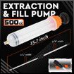 500CC Automotive Fluid Extractor,Oil Extractor/Oil Syringe,Fluid Syringe Pump Manual Vacuum Fuel Suction Pump For Car Transfer