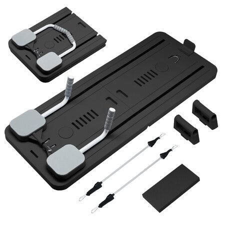 Pilates Board Resistance Bands Home Gym Trainer Ab Workout Push Up Slide Reformer Abdominal Core Strength Exercise Fitness Equipment Foldable Machine