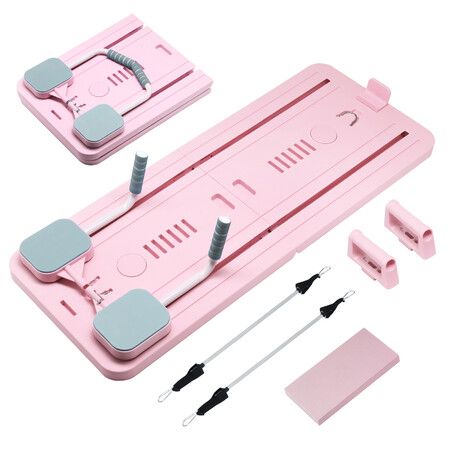 Pilates Board Performer Multipurpose Ab Workout Machine Sliding Abdominal Core Exercise Home Gym Trainer Fitness Equipment Foldable Resistance Band