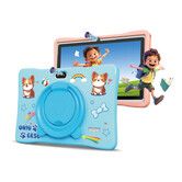 Preschoolers WIFI Tablet 4+128GB Android 14.0 200W+200W Camera 7inch 3200mAh Battery Christmas Gift COL Yellow