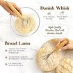 14 PCS Fermentation Basket Tool Set Bread Baking Supplies Rattan Banneton Proofing Basket Set Sourdough Kit with Handcrafted 9 Round 10 Oval Baskets