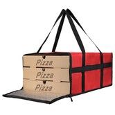 Food Pizza Delivery Insulated Bag Camping Warmer Cold Thermal Bag Drink Box Thermal Lunch Bag 50*50*20.5cm For Catering and Parties Color Red