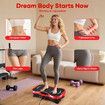 Vibration Plate Fitness Platform Exercise Machine Vibrating Lymphatic Drainage Shaking Board Full Body Workout Shaker Sport Gym Weight Loss Trainer