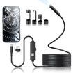 Endoscope Camera 1920P HD Borescope Tools 8 Adjustable LED Lights Endoscope 5m Semi-Rigid Snake Camera Waterproof iOS Android Tool Diagnostic