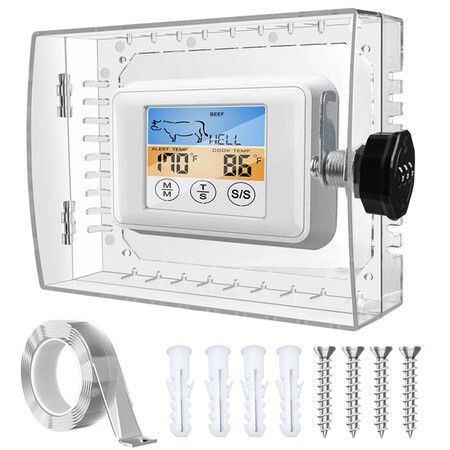 Large Thermostat Lock Box with Combination Lock, AC Lock Box Cover Fits Thermostats 5inch H x 6inch W or Smaller, 21.5 x 14.5 x 6.5 cm