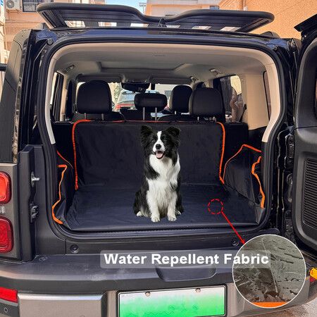 Pets Dog Carr Seat Cover with Side Flaps Scratchproof Seat Protector with Side Flaps Nonslip  for Car Truck SUV Christmas Gift