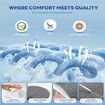 Adjustable Cervical Pillow for Neck Support with Armrest, Odorless Ergonomic Contour Memory Foam,Orthopedic Bed Pillow for Side Back Stomach Sleeping