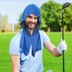 Cooling Hoodie Towels,Instant Cooling Towels for Neck and Face,UPF 50 Sun Protection,Ice Towel for Hot Weather,Head Towel,3 Pack