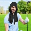 Cooling Hoodie Towels,Instant Cooling Towels for Neck and Face,UPF 50 Sun Protection,Ice Towel for Hot Weather,Head Towel