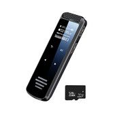 128G Digital Audio Voice Recorder, Voice Activated Sound Recording Device for Meetings and Lectures, Playback Function