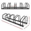 Weisshorn 5 Bike Stand Rack Bicycle Storage Floor Parking Holder Cycling Black