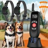 Wireless Dog Fence System,2 in 1 Electric Fence for Dogs Smart Magnetic Charging Base,Outdoor Portable Dog Perimeter Collar Fence,Waterproof