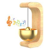 Shopkeepers Bell for Door Opening, Magnetic Shopkeepers Bell Chime When Door Opens,Brass Nature Wood Material Design, Door Bells for Store Entrance