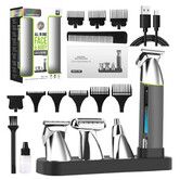 Professional Cordless Hair Clippers Trimmer Barber Clipper Shaver Set Cordless Hair Cutting Grooming Haircut Kit For Men