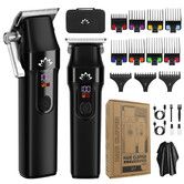Professional Electric Hair Clippers for Men,Home Self-Service Hair Cutting Machine,Salon Quality Hair Trimmer For Haircut Styling Color Black