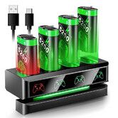 Rechargeable X-box Controller Battery Pack, 4x5200mWh X-box Rechargeable Battery Pack for X-box One, Battery Charger Station for X-box One S/X,X-box Series X|S