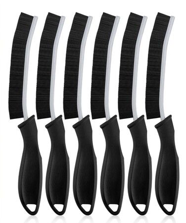 Crevice Cleaning Brushes, Cleaner Scrub Brush Tool for Hard to Reach Tight Space, Cleaning Supplies for Bathroom, Kitchen, Toilet, Window