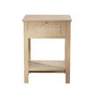 Bedside Table Stand Sofa Bed Side Nightstand Rattan Storage Shelf Rack Cabinet Cafe Coffee Lamp Desk Unit Drawer Bedroom Furniture Decor 45x40x60cm