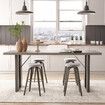 Dining Bar Table Diner Hall Coffee Kitchen Dinner Breakfast Room Outdoor Furniture Modern Farmhouse Cafe Restaurant Office Work Desk Wood 180x80x75cm