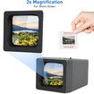 35mm Slide Film Viewer, 2X Magnification Slide Viewer, Desk Top LED Lighted Illuminated Viewing Old Slides